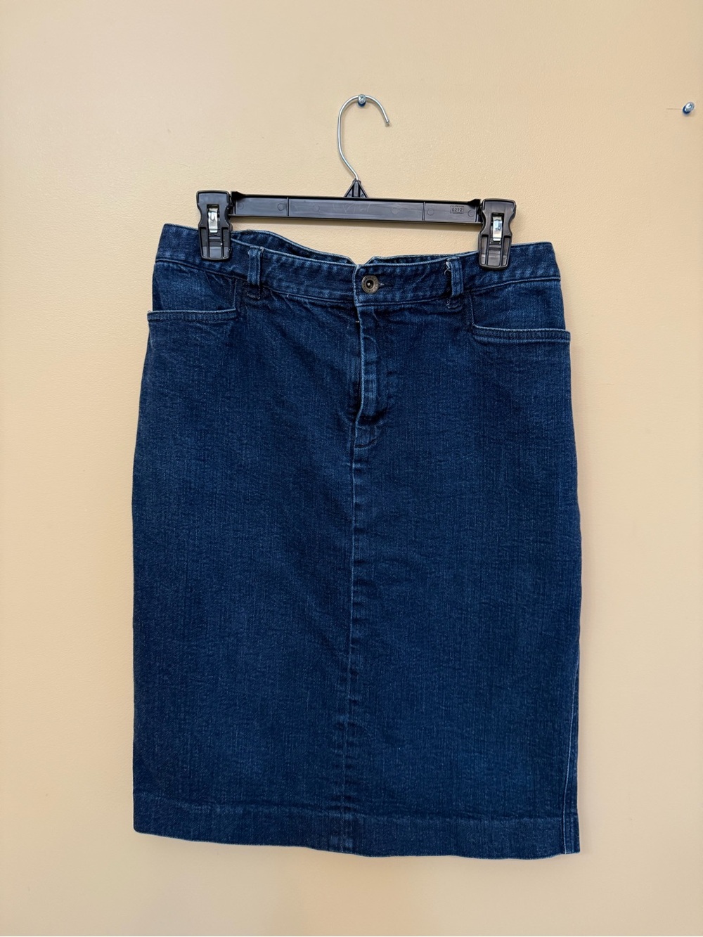 Polo by Ralph Lauren Dark Blue Denim Pencil Skirt